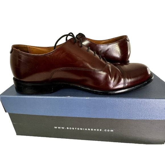 Bostonian Mens 10 M Oxford Dress Shoe Omaha Brown Business Office Heritage Boxed - Picture 9 of 14